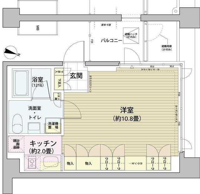 ガーデニエール砧レジデンス 431号室 間取り