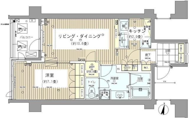 ガーデニエール砧レジデンス 614号室 間取り