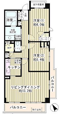 ピュアステージ千歳船橋 間取り図