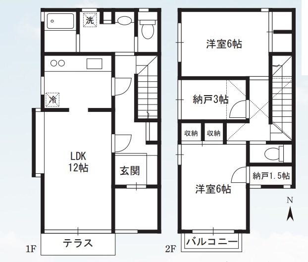 岡田邸  B107号室 間取り