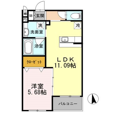 ピアッツァ経堂 間取り図
