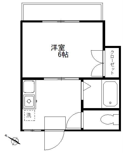 番場ビル 401号室 間取り