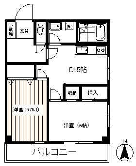 愛桜丘 101号室 間取り