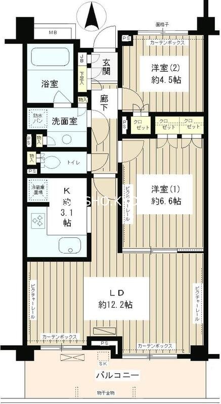 クラッサ成城 118号室 間取り