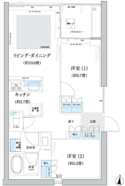 ガーデニエール砧ＷＥＳＴ 315号室 間取り