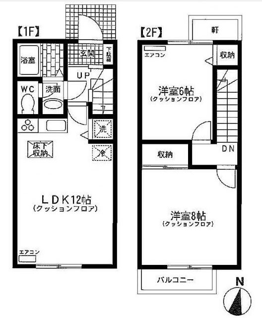 クアトロ千歳台  201号室 間取り