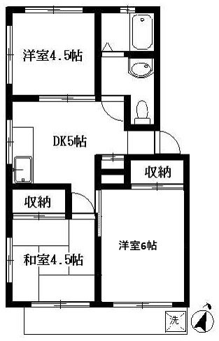 桜丘レジデンスⅡ 101号室 間取り