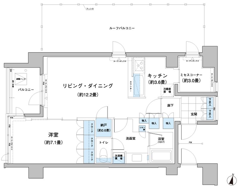 ガーデニエール砧レジデンス 919号室 間取り