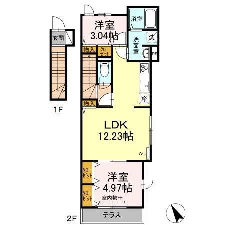 アンジュール代田 間取り図