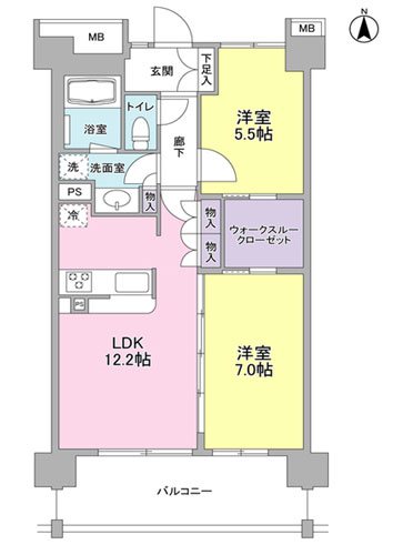 アンビエンテ経堂 間取り図