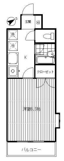クレール桜丘  間取り図