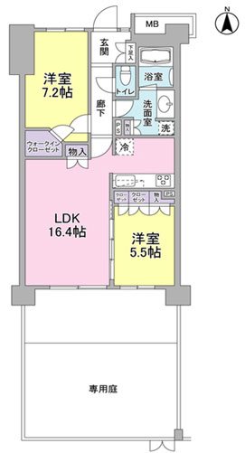 アンビエンテ経堂 107号室 間取り