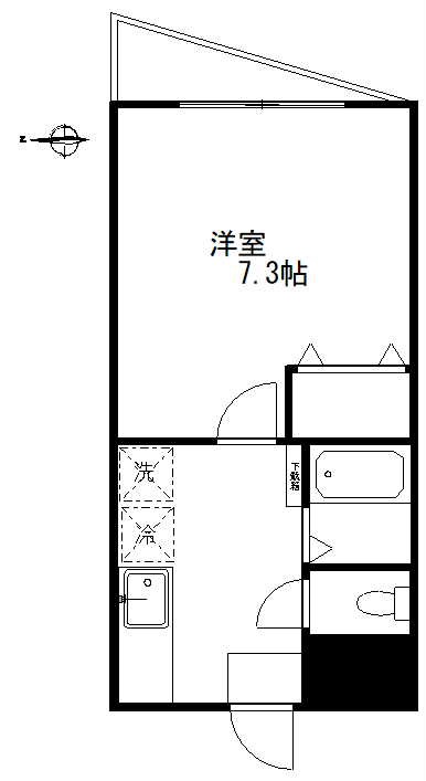 コーポまつば 203号室 間取り