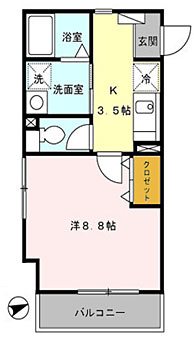 ルミエール協進 202号室 間取り