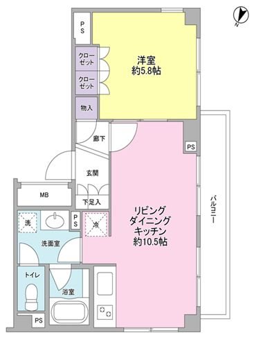 サンシャイン松本№11 1116号室 間取り