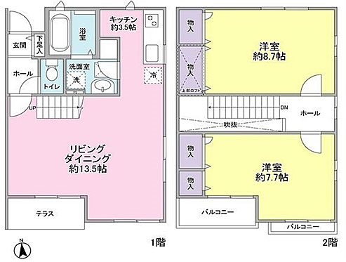 メゾン・ソレイユ A号室 間取り