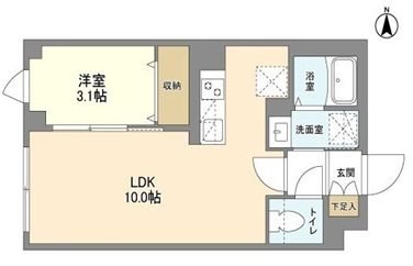 ウェルスクエア笹塚Ⅱ 203号室 間取り