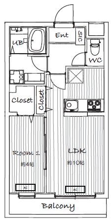 La via belle　成城 202号室 間取り