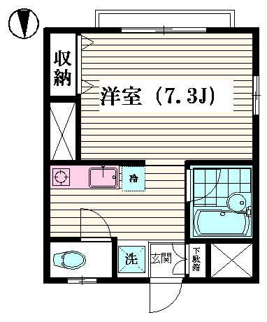 葵ハイツ 102号室 間取り