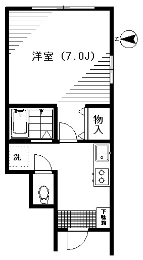 イルマーレ千歳船橋 101号室 間取り
