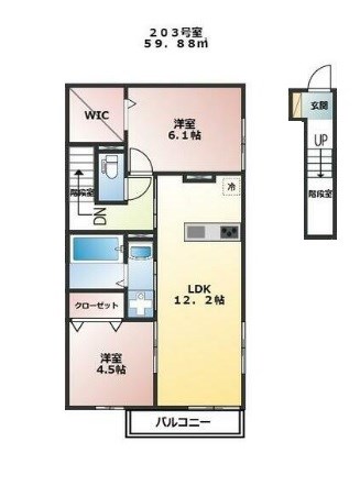 桜丘4丁目TK 203号室 間取り
