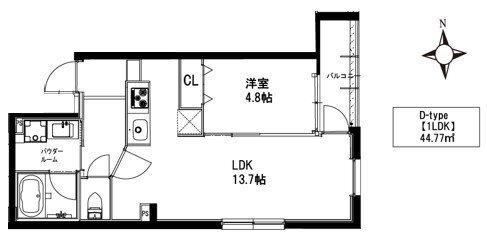 冨士プレジオ 304号室 間取り