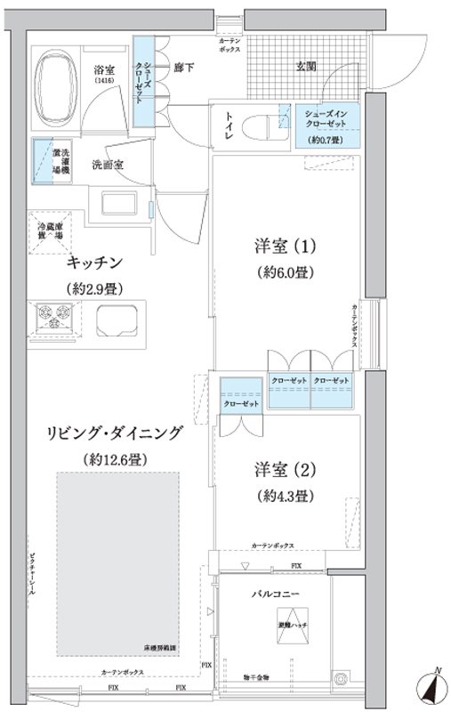 ガーデニエール砧ＷＥＳＴ 間取り図
