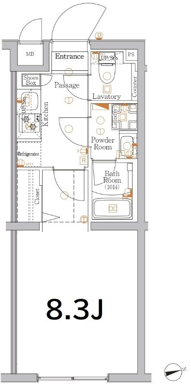 XEBEC経堂 205号室 間取り