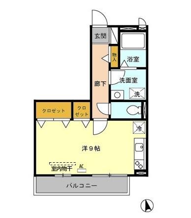 グランシャレ経堂Ⅱ 間取り図
