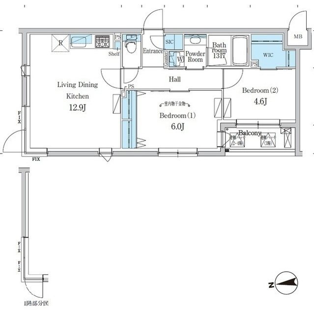 デュオフラッツ千歳船橋 301号室 間取り
