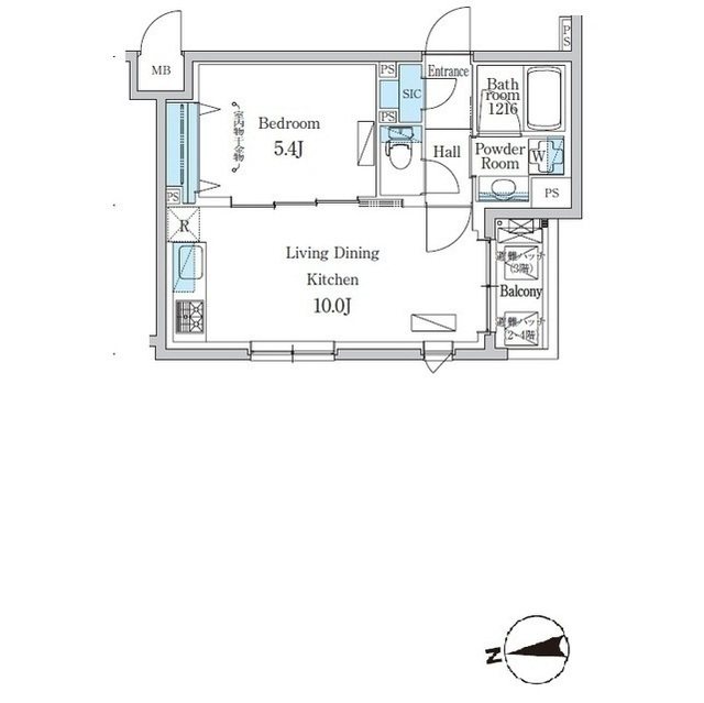デュオフラッツ千歳船橋 404号室 間取り