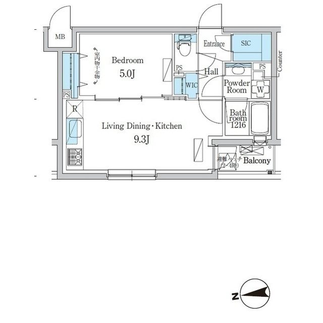 デュオフラッツ千歳船橋 102号室 間取り