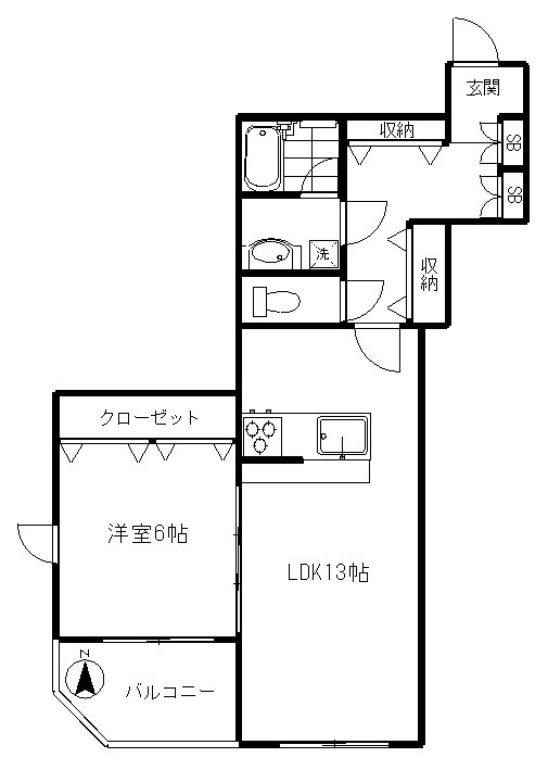 ヴァンヴェール桜丘 間取り図
