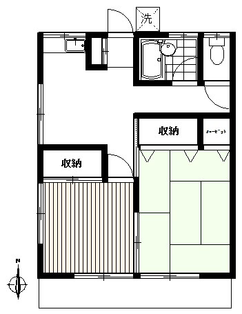 中山アパート 間取り図