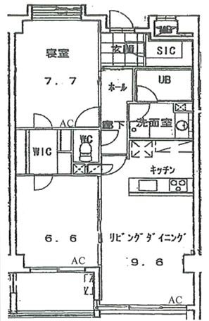 クールセリシエ 304号室 間取り