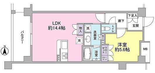 アンビエンテ経堂 間取り図