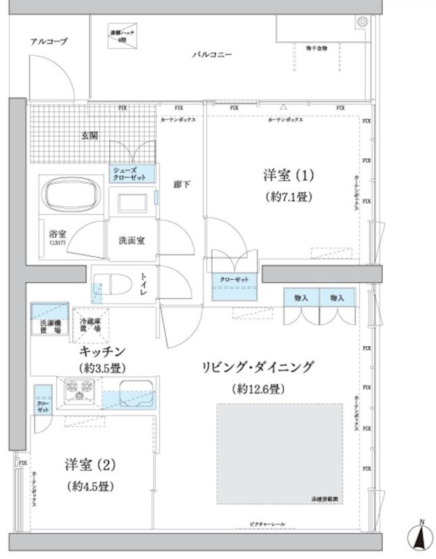 ガーデニエール砧ＷＥＳＴ 間取り図