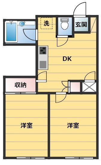 セントラル経堂 218号室 間取り