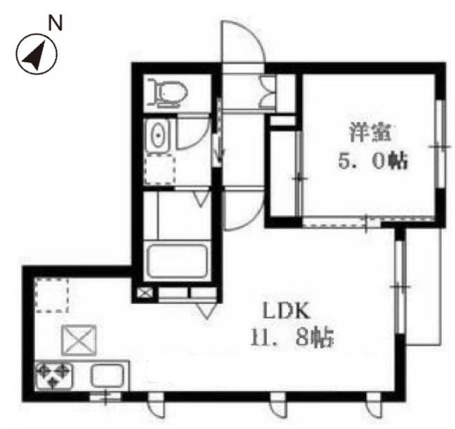 DreaM-F 101号室 間取り