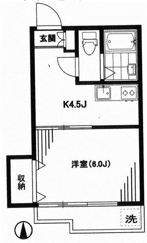 メゾンりえいる  202号室 間取り