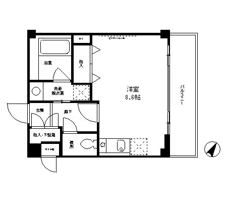 クロスフォート砧 間取り図