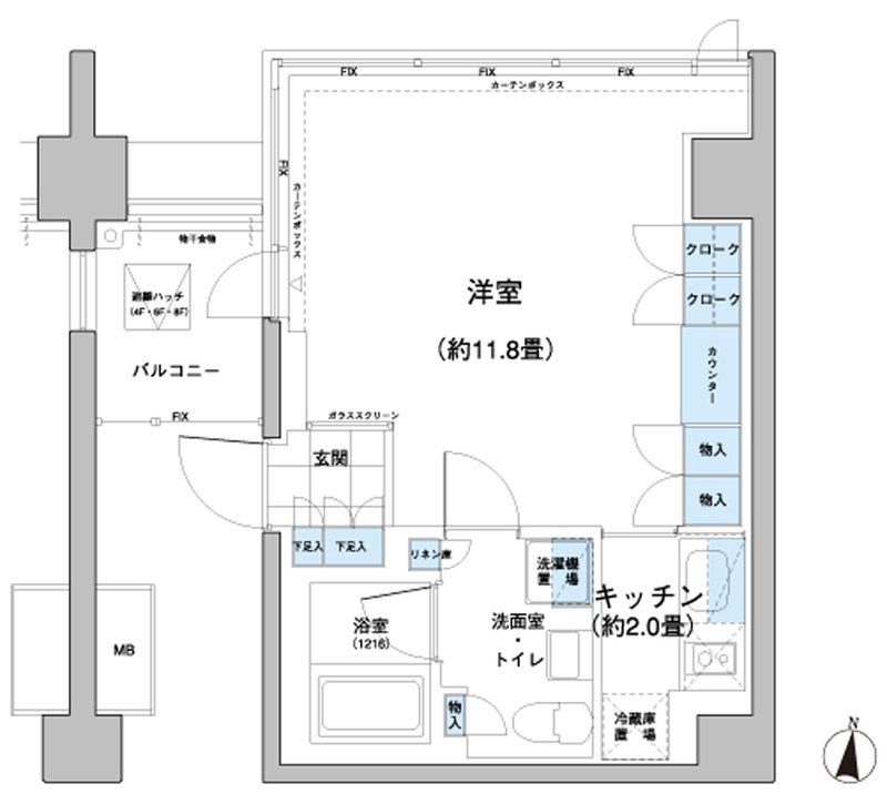 ガーデニエール砧レジデンス 間取り図