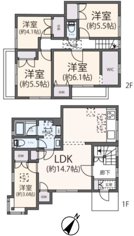 経堂4丁目戸建 間取り