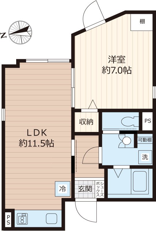 TOBE千歳船橋 303号室 間取り