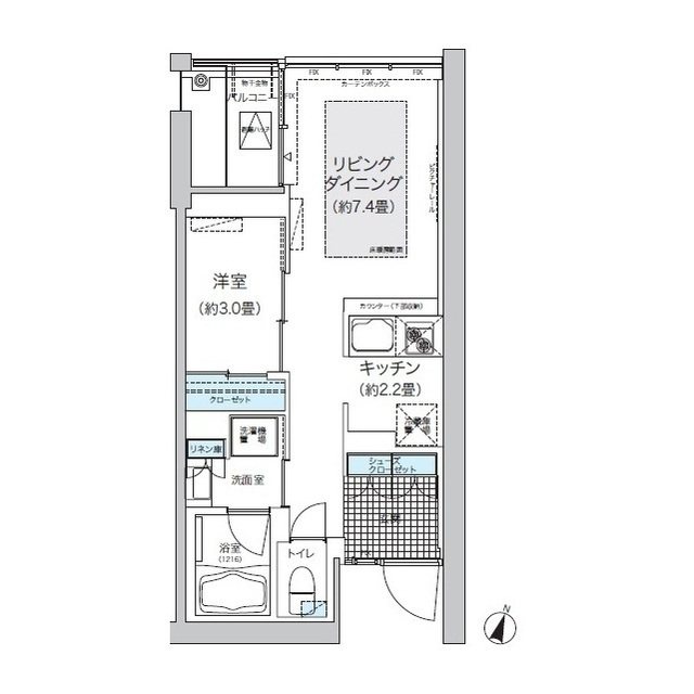 ガーデニエール砧ウエスト 間取り図