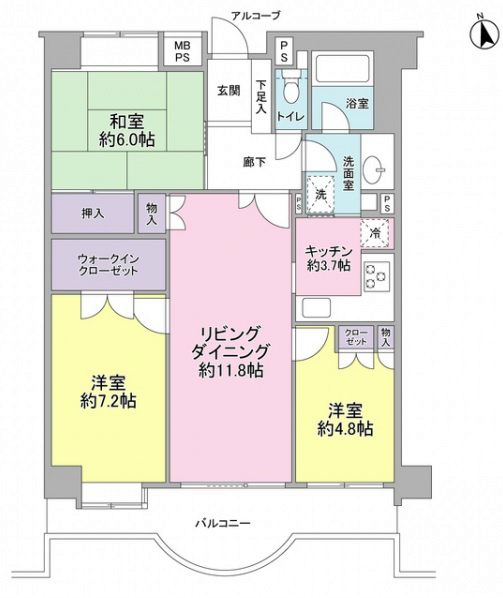 桜丘フラット 間取り