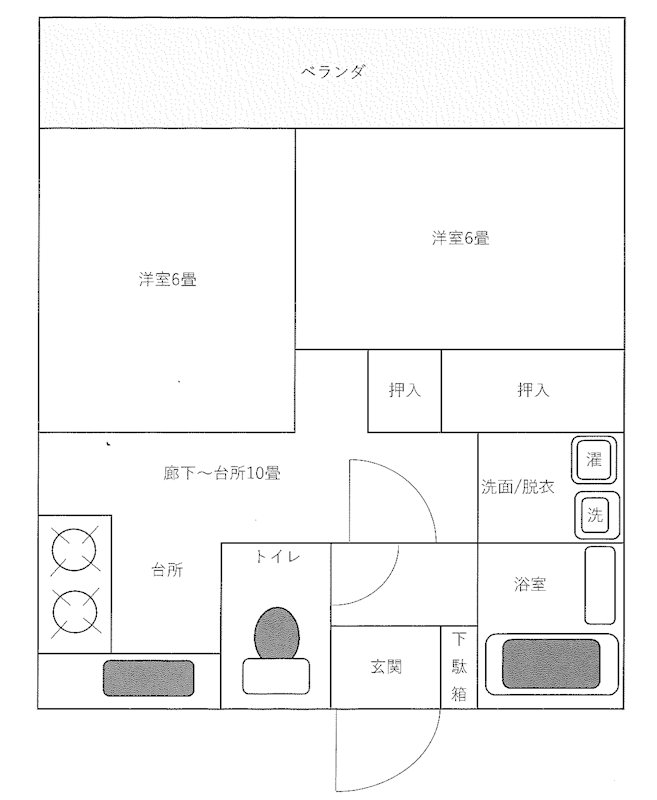 一瀬グランドパレ 間取り
