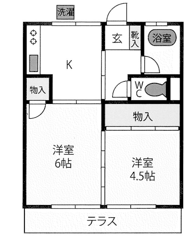 ハイツ一瀬 間取り