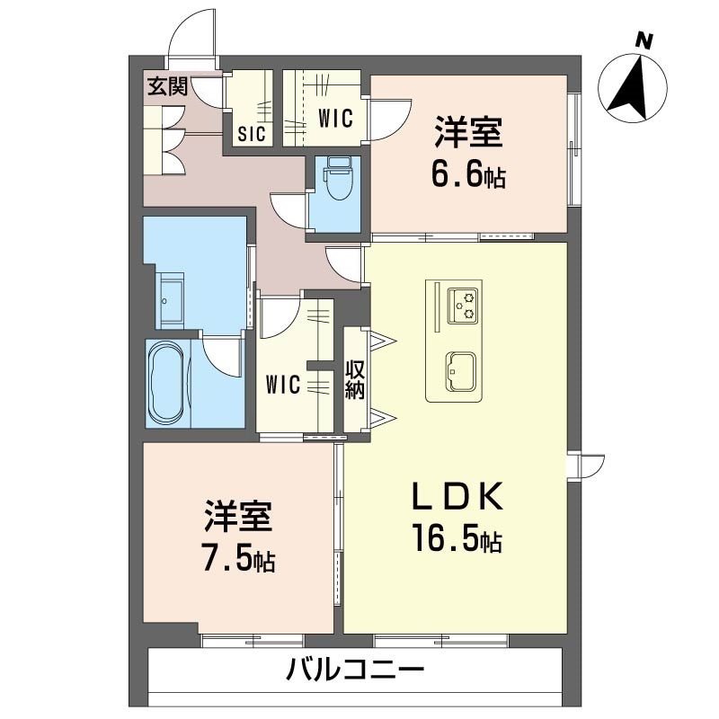 山梨県韮崎市若宮３丁目 間取り