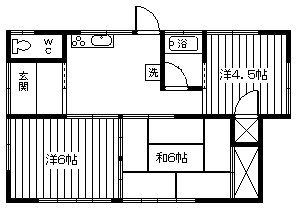 山梨県南アルプス市鮎沢 間取り